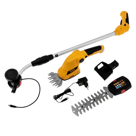 Ножницы-кусторез DENZEL G801E с телескопической штангой, с аккумулятором 7.2В Li-Ion 1.5 Ач