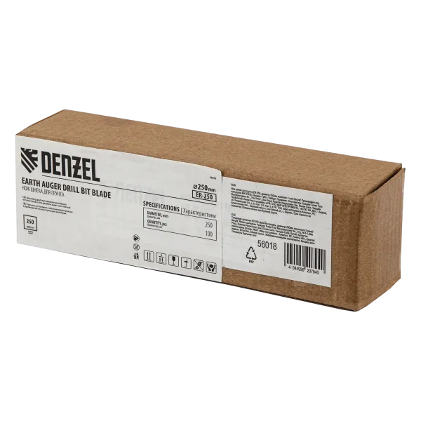 Нож шнека для грунта DENZEL ER-250, диаметр 250 мм, комплект 2 шт