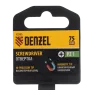 Отвертка DENZEL PZ1x75 мм, CrV, трехкомпонентная рукоятка