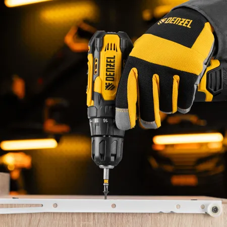 Дрель-шуруповерт аккумуляторная DENZEL CDQ-12, Li-Ion, 12 В