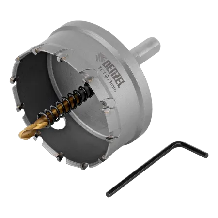 Коронка по металлу DENZEL 724021, 73 мм, твердосплавная