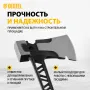 Топор цельнокованый DENZEL 600 г, двухкомпонентная обрезиненная рукоятка