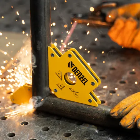Фиксатор магнитный для сварочных работ DENZEL 97553, усилие 50 Lb