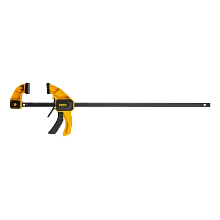 Струбцина DENZEL F-образная, быстрозажимная, 600 х 80 мм, усиленный нейлоновый корпус