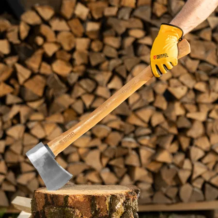 Топор кованый DENZEL 1360 г, американский тип, буковая рукоятка, 700мм, EFP 21889