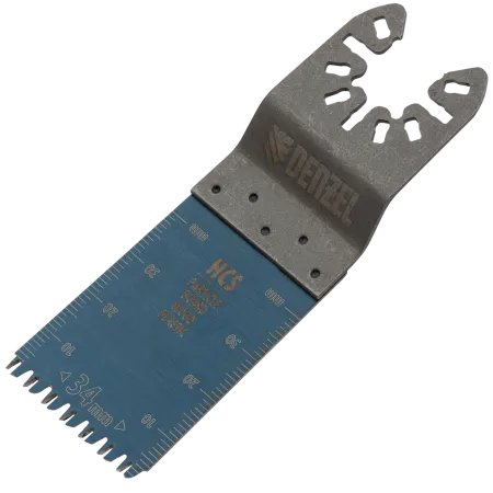 Насадка для МФИ DENZEL 782315 режущая пазовая прямая, HCS, по дереву, ламинату 34 х 2.5 мм