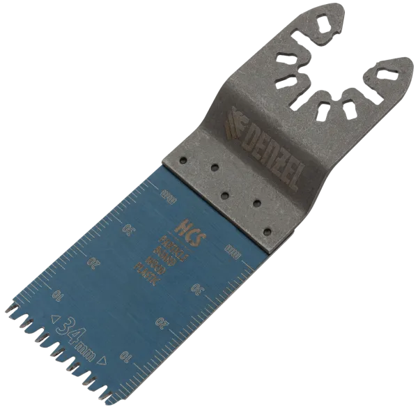 Насадка для МФИ DENZEL 782315 режущая пазовая прямая, HCS, по дереву, ламинату 34 х 2.5 мм
