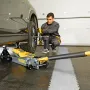 Домкрат гидравлический подкатной DENZEL 2/3 т, 98-770 мм, быстрый подъем, низ. подхват, проф, SUV