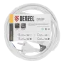 Шнур сетевой Energy Series DENZEL, ПВС, 3 м, 2 x 1 мм, с неразборной вилкой, белый
