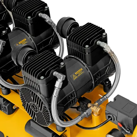 Компрессор безмасл. малошумн. DENZEL DLP-4500/150, 4,5 кВт, 3х1,5 кВт,150 л, 2850 об/мин,750 л/мин