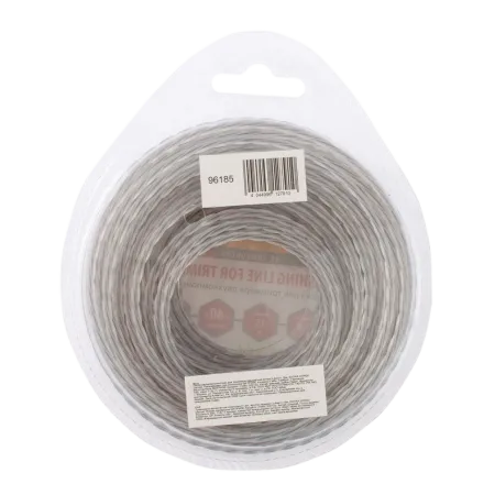 Леска для триммера DENZEL Extra Сord 96185, 2.4 мм x 15 м, квадратная витая