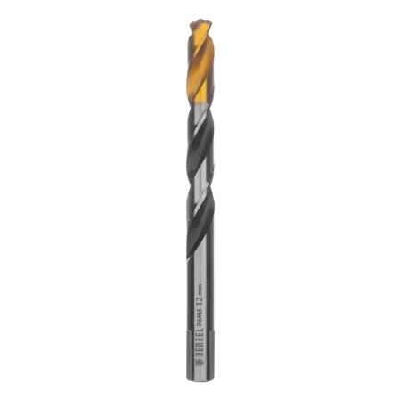 Сверло спиральное по металлу DENZEL 12 x 151 мм, Р6М5, Golden Tip, многогранная заточка