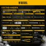 Набор инструментов DENZEL 1/2", 1/4", CrV, S2, пластиковый кейс, 122 предмета