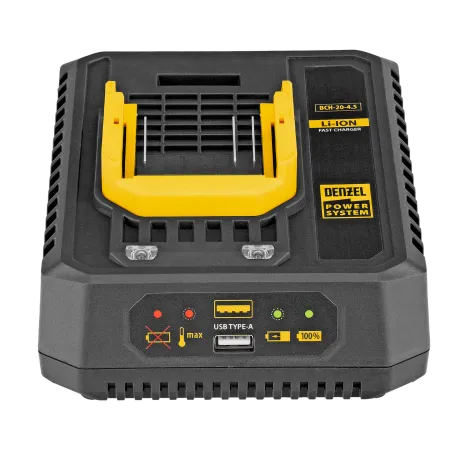 Устройство зарядное для аккумуляторов DENZEL BCH-20-4.5, Li-Ion, 20 В, 4,5 А