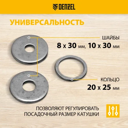 Катушка для триммера DENZEL 96304 универсальная