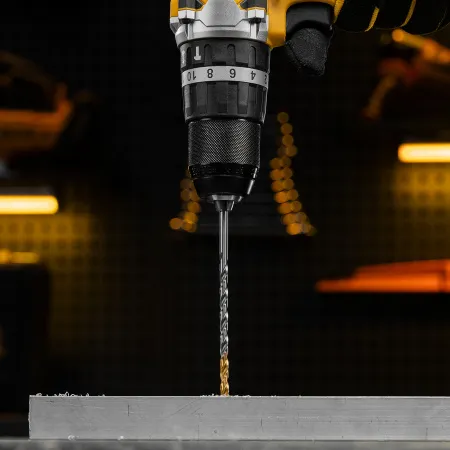 Сверло спиральное по металлу DENZEL 5 х 132 мм, Р6М5, Golden Tip, удлиненное