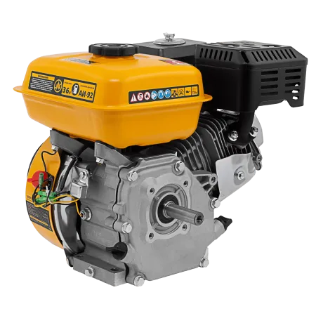 Двигатель бензиновый RX-17K, 7 л.с., 212 см3, горизонтальный вал шпонка 19 мм Denzel