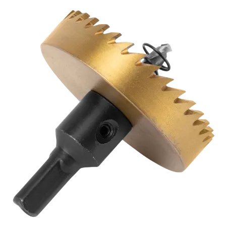 Коронка по металлу DENZEL 724119, 60 мм, HSS, нитридтитановое покрытие