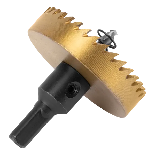 Коронка по металлу DENZEL 724119, 60 мм, HSS, нитридтитановое покрытие