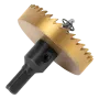 Коронка по металлу DENZEL 724119, 60 мм, HSS, нитридтитановое покрытие