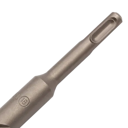 Бур по бетону DENZEL 705046, 18 x 600 мм, двойная спираль, три пылеотводящие кромки