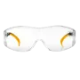 Очки защитные открытые DENZEL поликарбонатные, увеличенная прозрачная линза,  регулируемые дужки