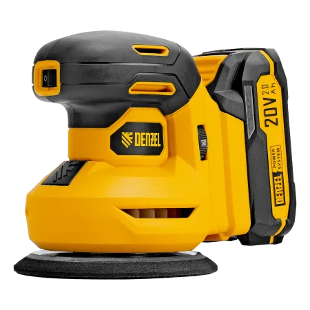 Машина шлифовальная эксцентриковая аккумуляторная DENZEL CROSH-20-125, Li-Ion, 20 В