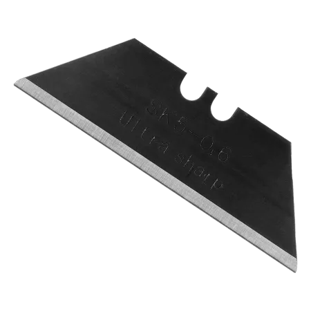 Лезвия DENZEL 19 мм, сталь SK5 - 0,6 мм, трапециевидные, 5 штук