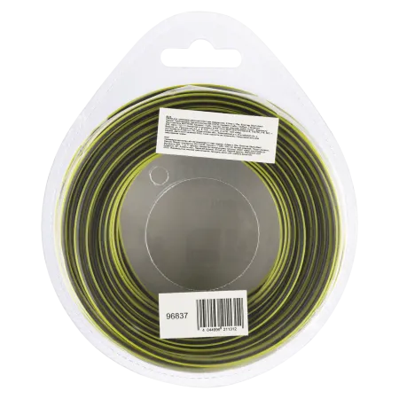 Леска для триммера DENZEL двухкомпонентная квадратная, 2,0мм х 15м, блистер SkyCutter