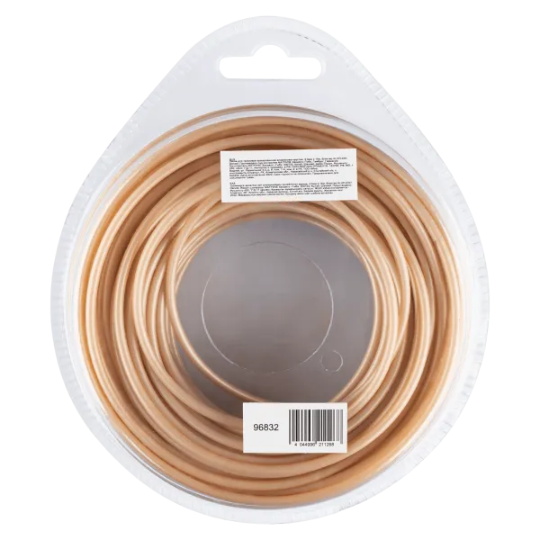 Леска для триммера DENZEL армированная алюминием круглая, 3,0мм х 15м, блистер ALUFLEX