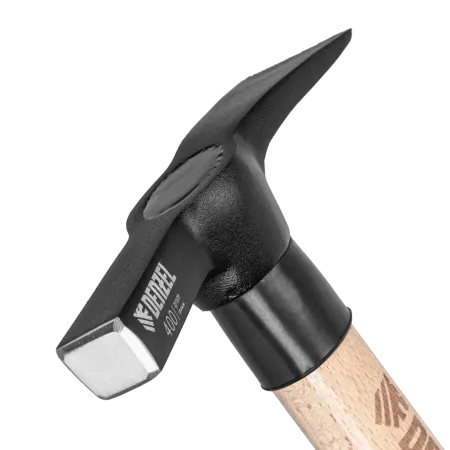 Молоток каменщика DENZEL 400 г, буковая рукоятка, EFP