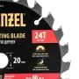 Пильный диск по дереву DENZEL с гвоздями, ф185 х 20 мм, 24 зубов