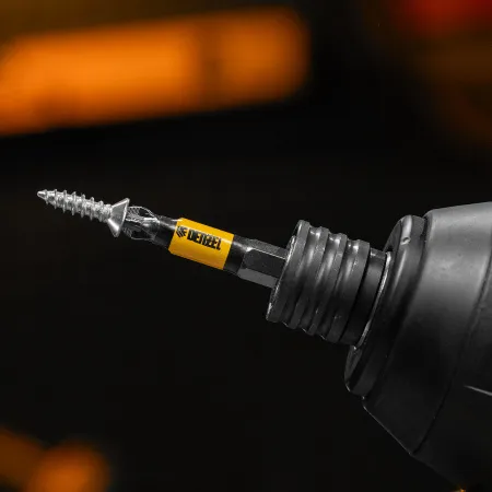 Бита DENZEL PH2х50, сталь S2, 10 шт., круглый профиль, отрывная упаковка, Е 6,3