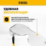 Очки защитные открытые DENZEL поликарбонатные, увеличенная прозрачная линза,  регулируемые дужки
