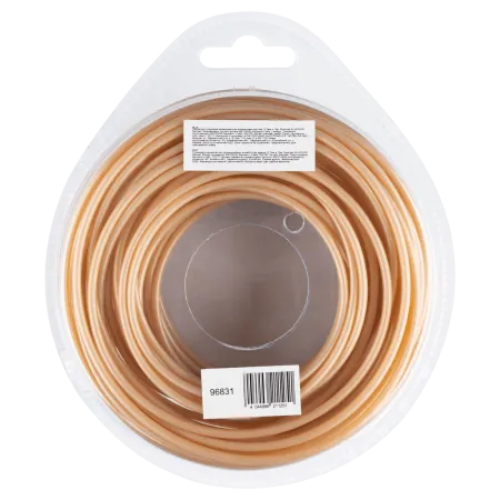 Леска для триммера DENZEL армированная алюминием круглая, 2,7мм х 15м, блистер ALUFLEX