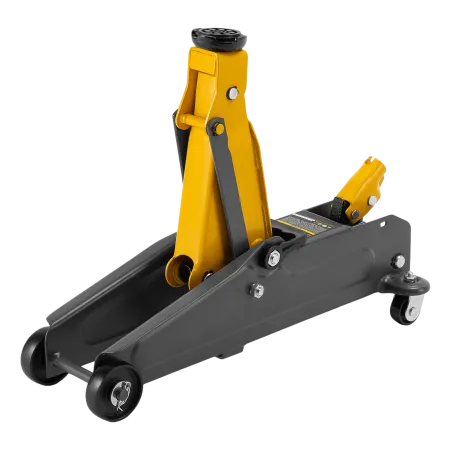 Домкрат гидравлический подкатной DENZEL 2 т, 135-385 мм, в пласт. кейсе