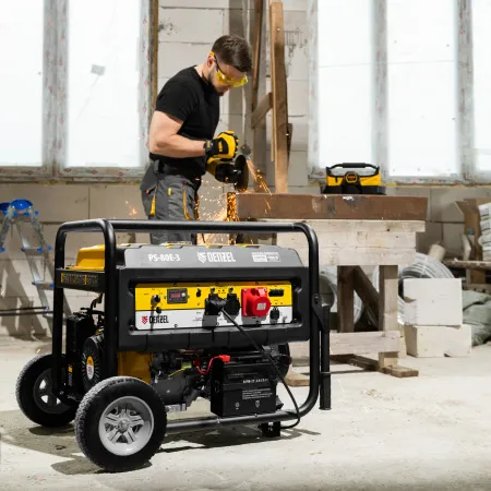 Генератор бензиновый DENZEL PS 80 E-3, 6.6 кВт, 400 В, 25 л, электростартер