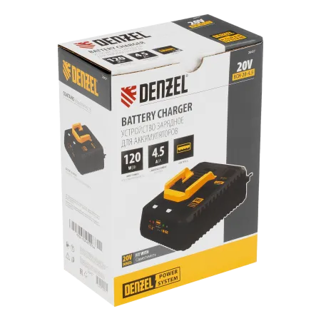 Устройство зарядное для аккумуляторов DENZEL BCH-20-4.5, Li-Ion, 20 В, 4,5 А
