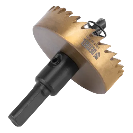 Коронка по металлу DENZEL 724116, 50 мм, HSS, нитридтитановое покрытие