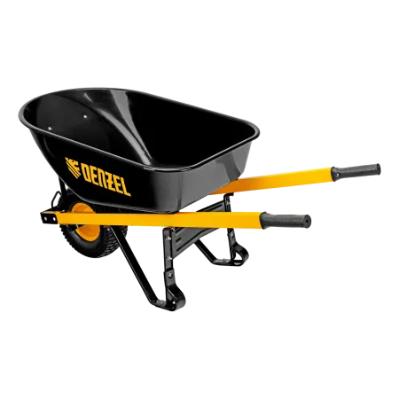 Тачка садовая DENZEL 68999, грузоподъемность 230 кг, 140 л, усиленная