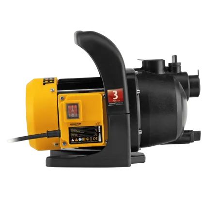 Садовый поверхностный насос DENZEL GPL600, 600 Вт, 3000 л/ч, подъем 35 м, пластик