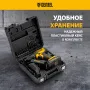Дрель-шуруповерт аккумуляторная ударная DENZEL CID-18-02BM, Li-Ion, 18 В, 2 акк.