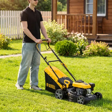 Газонокосилка бензиновая DENZEL GLD-410SP-K, 150 см3, 41 см, привод, 40 л