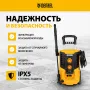 Моечная машина высокого давления DENZEL R-180, 2200 Вт, 180 бар, 380 л/ч, колесная