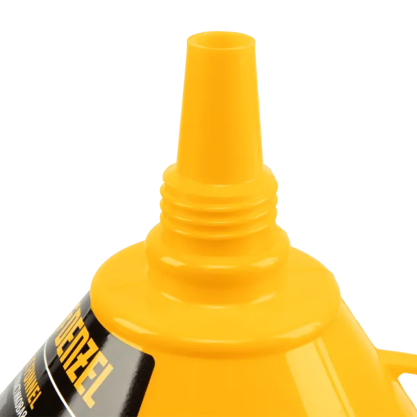 Воронка пластиковая DENZEL 160 мм с металлическим ситом и гибким наконечником