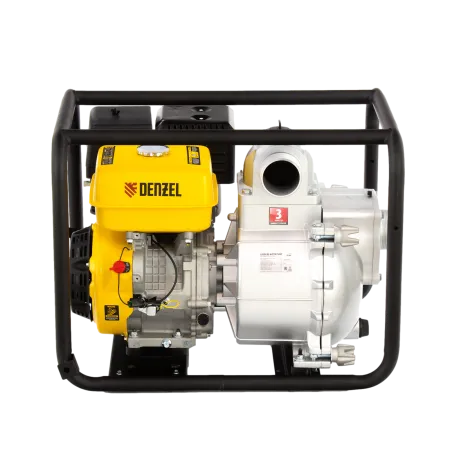 Мотопомпа бензиновая DENZEL PX-80D, 15 л.с, 3, 1500 л/мин, глубина 8 м, напор 30 м