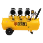 Компрессор безмасляный, малошумный DENZEL DLS 1800/100,1800 Вт, 3x600, 100 л, 345 л/мин