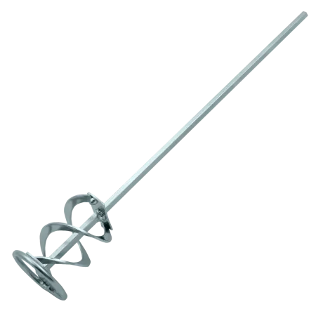 Миксер для красок и штукатурных смесей DENZEL 848437, 60 x 400 мм, шестигранный хвостовик