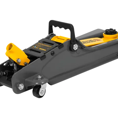 Домкрат гидравлический подкатной с фиксатором DENZEL 2,5 т, 85-385 мм