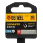 Отвертка DENZEL SL6x100 мм, S2, 3к рукоятка